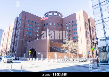 Boston, ma, États-Unis - 11 novembre 2023 : John Joseph Moakley Palais de justice des États-Unis au 1 Courthouse Way à Boston, Massachusetts, états-unis. Banque D'Images