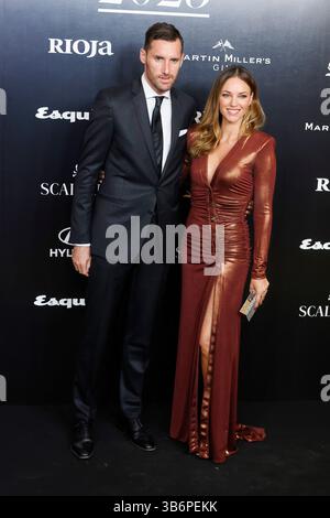 7 novembre 2023, Madrid, Madrid, Espagne : RUDY FERNANDEZ ET HELEN LINDES assistent aux prix des hommes de l'année 2023 du magazine Esquire au Casino de Madrid (crédit image : © Mike Chicorro/ZUMA Press Wire) Banque D'Images