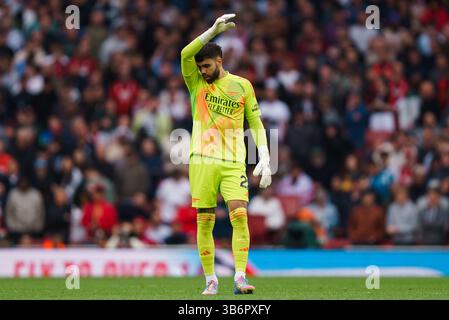 Londres, Royaume-Uni. 29 janvier 2015. David Raya d'Arsenal lors du match Arsenal FC contre Bournemouth FC English premier League à l'Emirates Stadium, Londres, Angleterre, Royaume-Uni le 3 mai 2025 crédit : Dylan Hepworth/Every second Media crédit : Every second Media/Alamy Live News Banque D'Images