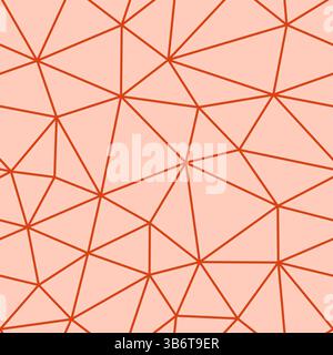 Fond de modèle abstrait. Orange foncé. Taille moyenne des triangles. Poids des lignes légères. Modèle reproductible. Illustration vectorielle tileable sans couture. Illustration de Vecteur