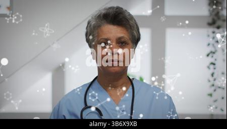 Image de formes sur médecin afro-américain Banque D'Images