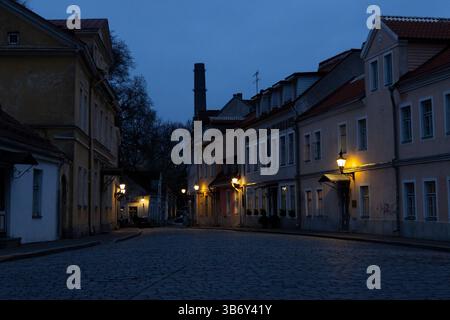 Vue sur la vieille ville à Tallinn, Estonie Banque D'Images