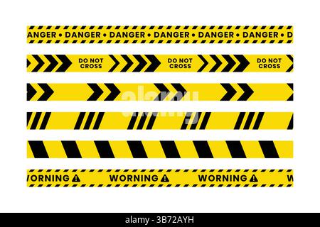 Symbole jaune des lignes de signalisation grunge Illustration de Vecteur