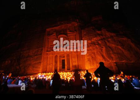 Le Conseil du Trésor, Petra, Jordanie Banque D'Images