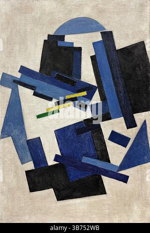 Composition non objective. Musée : Musée d'État russe, Saint-Pétersbourg. AUTEUR : OLGA VLADIMIROVNA ROZANOVA. Banque D'Images
