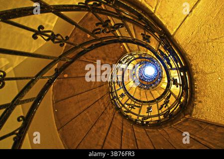 Allez Stephens Basilique de l'escalier en colimaçon. Lieu de tournage : Hongrie, Budapest Banque D'Images