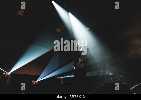 Tilburg, pays-Bas. 20 avril 2025. Le groupe japonais Endon donne un concert live lors du festival de metal néerlandais Roadburn Festival 2025 à Tilburg. Banque D'Images