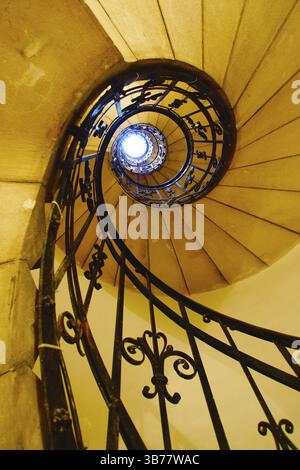 Allez Stephens Basilique de l'escalier en colimaçon. Lieu de tournage : Hongrie, Budapest Banque D'Images