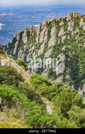 Montcerats étrange rock (Espagne Barcelone). Lieu de tournage: Espagne, Barcelone Banque D'Images