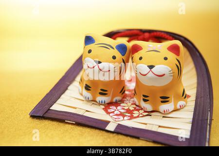 Carte du nouvel an (zodiaque de 2022 ans). Lieu de tournage : préfecture de kanagawa, ville de Yokohama Banque D'Images