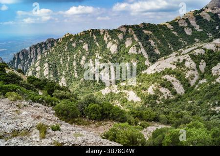 Montcerats étrange rock (Espagne Barcelone). Lieu de tournage: Espagne, Barcelone Banque D'Images