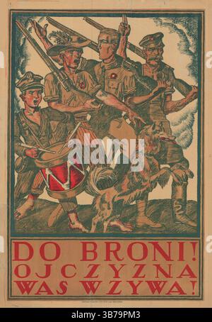 Aux armes ! Votre patrie vous appelle. Musée : COLLECTION PRIVÉE. Auteur : ANONYME. Banque D'Images