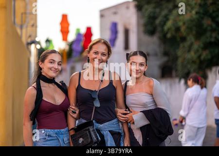 FARO, PORTUGAL : 5 SEPTEMBRE 2024 - participants au Festival de musique F, un grand festival sur la ville de Faro, Portugal Banque D'Images