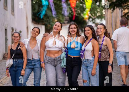 FARO, PORTUGAL : 5 SEPTEMBRE 2024 - participants au Festival de musique F, un grand festival sur la ville de Faro, Portugal Banque D'Images