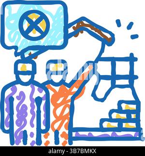 illustration de l'icône de retrait de la construction Illustration de Vecteur