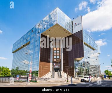 Siège de la préfecture de Paris et région Ile de France à Paris, France, logé dans le bâtiment 'le Ponant'. Banque D'Images
