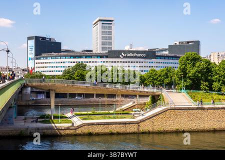Maison de la Radio et de la musique à Paris, France, siège de Radio France, la radio publique française. Banque D'Images