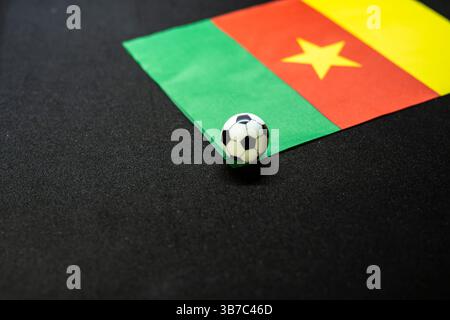 Drapeau camerounais des pays participants au tournoi de championnat international Banque D'Images