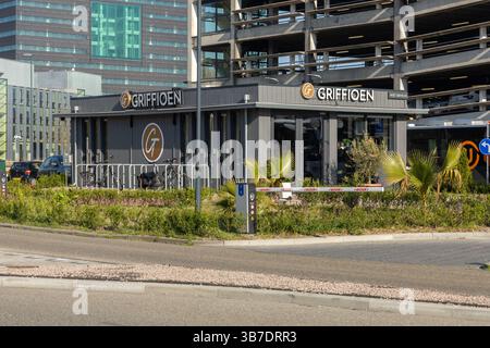 Weed drive-in Utrecht. Les clients pourront acheter des drogues douces sans quitter leur voiture. Utrecht, pays-Bas. 12 avril 2025. Banque D'Images