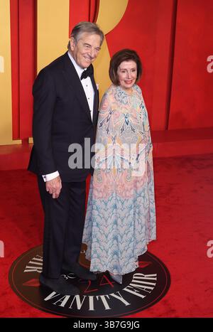 10 mars 2024, Beverly Hills, CA, USA : Paul Pelosi, Nancy Pelosi assiste à la Vanity Fair Oscar Party 2024 organisée par Radhika Jones au Wallis Annenberg Center for the Performing Arts le 10 mars 2024 à Beverly Hills, Californie. (Crédit image : © Crash/imageSPACE via ZUMA Press Wire) Banque D'Images