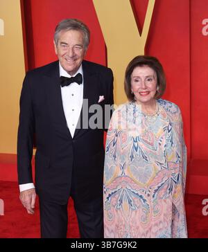 10 mars 2024, Beverly Hills, CA, USA : Paul Pelosi, Nancy Pelosi assiste à la Vanity Fair Oscar Party 2024 organisée par Radhika Jones au Wallis Annenberg Center for the Performing Arts le 10 mars 2024 à Beverly Hills, Californie. (Crédit image : © Crash/imageSPACE via ZUMA Press Wire) Banque D'Images