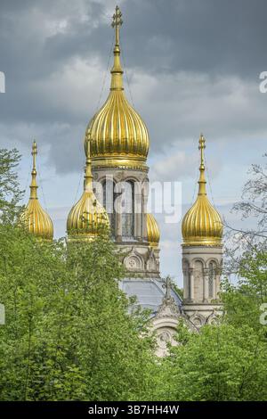 Église orthodoxe russe Sainte-Elisabeth, Neroberg, Wiesbaden, Hesse, Allemagne, Europe Banque D'Images