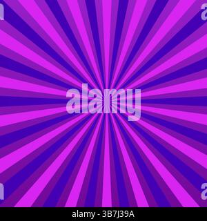 Rayons de fond violet vectoriel abstrait dans un style rétro Illustration de Vecteur