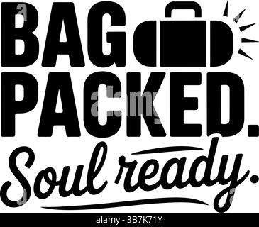 Typographie svg voyage Illustration de Vecteur