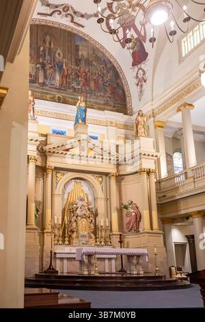 La Nouvelle-Orléans, Louisiane - Cathédrale Louis dans le Quaarter français. Banque D'Images