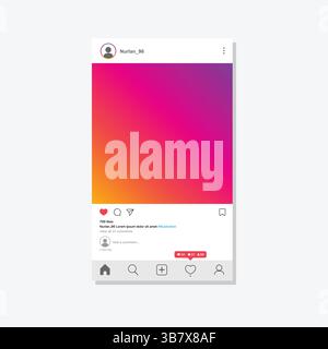 Un superbe fond dégradé coloré parfait pour captiver les publications et le contenu des médias sociaux Illustration de Vecteur