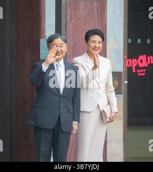 27 juin 2024, Londres, Angleterre, Royaume-Uni : L'empereur du Japon NARUHITO et l'impératrice MASAKO arrivent à Young V&A à Londres pour une visite lors de leur visite d'État au Royaume-Uni en tant qu'invités du roi Charles III (crédit image : © Tayfun Salci/ZUMA Press Wire) Banque D'Images