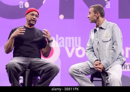 Jean Pierre Kraemer und Kai Pflaume beim OMR Festival 2025 à den Messehallen. Hambourg, 06.05.2025 Banque D'Images