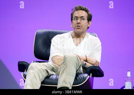 Ryan Reynolds beim OMR Festival 2025 à den Messehallen. Hambourg, 06.05.2025 *** Ryan Reynolds au Festival OMR 2025 dans les salles d'exposition de Hambourg, 06 05 2025 Foto :xgbrcix/xFuturexImagex omr 5618 Banque D'Images