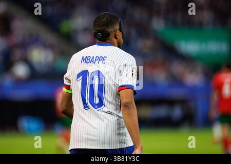 5 juillet 2024, Hambourg, Allemagne : Kylian Mbappe (France) vu lors du match UEFA Euro 2024 entre les équipes nationales du Portugal et de France au Volksparkstade. (Crédit image : © Maciej Rogowski/SOPA images via ZUMA Press Wire) Banque D'Images