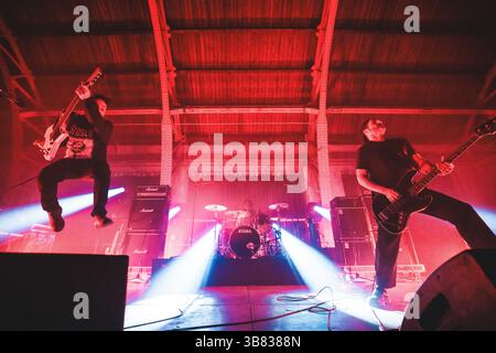 Tilburg, pays-Bas. 19 avril 2025. Le groupe américain Gillian carter en concert lors du festival de metal néerlandais Roadburn Festival 2025 à Tilburg. Banque D'Images