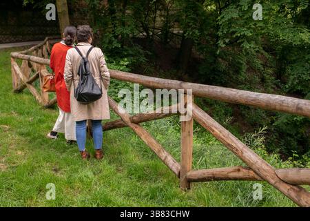 Torino, Italie. 07 mai 2023. Inaugurazione degli interventi di riqualificazione del parco Leopardi. Torino, Italia - Mercoledì, 7 maggio 2025 - Cronaca - Foto Andrea Alfano/LaPresse inauguration du réaménagement du parc Leopardi. Turin, Italie - mercredi 7 mai 2025 - Actualités - Andrea Alfano/LaPresse crédit : LaPresse/Alamy Live News Banque D'Images