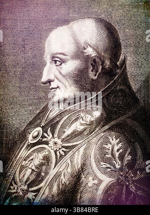 Pape Adrien VI, Adriano VI, Hadrien VI ; 1459 – 1523, évêque de Rome de 1522 à sa mort Banque D'Images