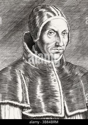 Pape Adrien VI, Adriano VI, Hadrien VI ; 1459 – 1523, évêque de Rome de 1522 à sa mort Banque D'Images