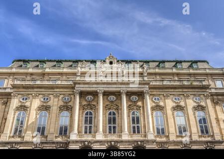 Détails du château de Buda à Budpaest, Hongrie, Europe Banque D'Images