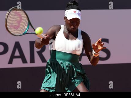 Rome, Italie. 07 mai 2025. Tennis International of Italy BNL, Victoria Mboko (CAN), Rome, 7 mai 2025. Photo Felice Calabro' Credit : Independent photo Agency/Alamy Live News Banque D'Images