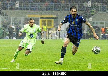 Acerbi Francesco FC Internazionale pendant les demi-finales match de 2e manche FC Internazionale Milano vs FC Barcelona Champions League Milan, Italie - 6 mai 2025 crédit : Kines Milano/Alamy Live News Banque D'Images