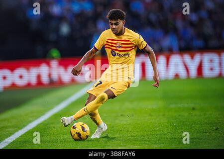 17 février 2024, Vigo, Espagne : VIGO, ESPAGNE - 17 FÉVRIER :.Lamine Yamal du FC Barcelone lors du match LaLiga EA Sports entre le Real Celta de Vigo et le FC Barcelone à l'Estadio de Balaidos le 17 février 2024 à Vigo, Espagne (crédit image : © Pablo Garcia/DAX via ZUMA Press Wire) Banque D'Images