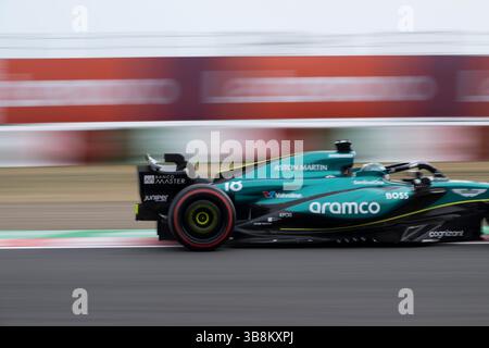 6 avril 2024, Suzuka, Mie, Japon : LANCE STROLL (CAN) de l'Aston Martin #18 de course le jour de qualification du Grand Prix du Japon de formule 1 2024. Max Verstappen qualifié en pole position. (Crédit image : © Taidgh Barron/ZUMA Press Wire) Banque D'Images