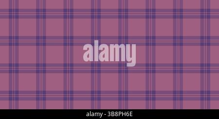 Motif de texture vectorielle créatif, maquette vérifier le textile de tartan. Fond plaid sans couture de tissu Rag dans la palette de couleurs magenta et rose. Illustration de Vecteur