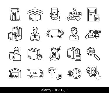 Kit de livraison Illustration de Vecteur
