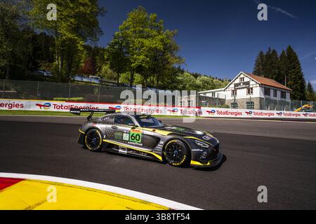 60 GROVE Stephen (aus), GROVE Brenton (aus), CAIROLI Matteo (ita), Iron Lynx, Mercedes-AMG GT3 Evo #60, LM GT3, action lors des 6 heures TotalEnergies de Spa-Francorchamps 2025, 3ème manche du Championnat du monde d'Endurance FIA 2025, du 8 au 10 mai 2025 sur le circuit de Spa-Francorchamps à Stavelot, Belgique Banque D'Images