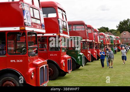 Rallye de bus, Alton, Hampshire, Royaume-Uni Banque D'Images