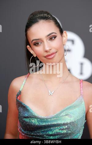 9 octobre 2021, Londres, Royaume-Uni : Kylie Cantrall assiste à la première britannique de ''Ron's Gone Wrong'' au Royal Festival Hall de Londres. (Crédit image : © Fred Duval/SOPA images via ZUMA Press Wire) Banque D'Images