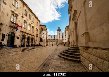 Cathédrale du dôme de l'Assomption à Dubrovnik, Croatie. Banque D'Images