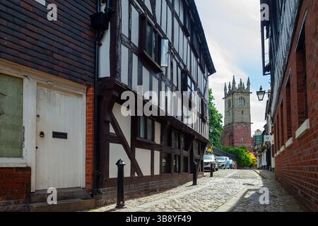 Vieille ville de Shrewsbury, Shropshire, Angleterre. Banque D'Images